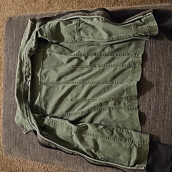 Free People Army Green Jacket/Blazer, Size Medium - Picture 8 of 10